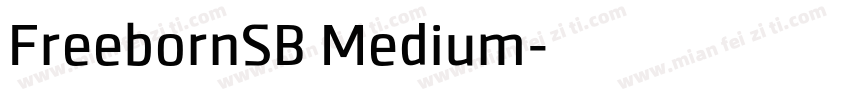 FreebornSB Medium字体转换